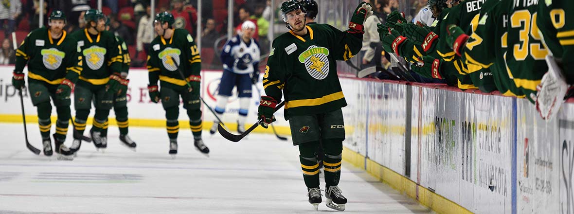 WILD EXPLODE FOR FIVE GOALS, SHUTOUT ADMIRALS 5-0