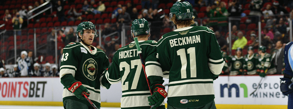 WILD POWER PLAY SHINES IN 4-3 WIN OVER ADMIRALS