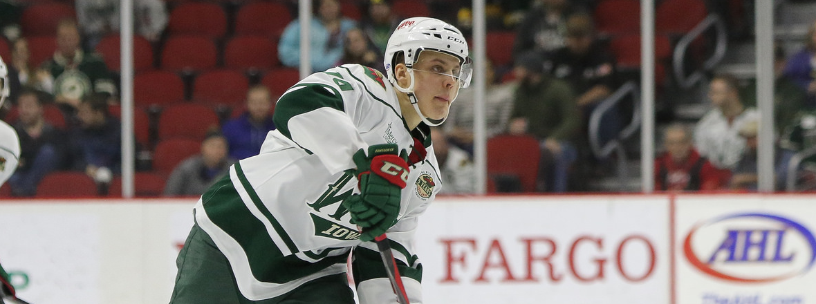 MINNESOTA WILD RECALLS FORWARD JOEL ERIKSSON EK FROM IOWA