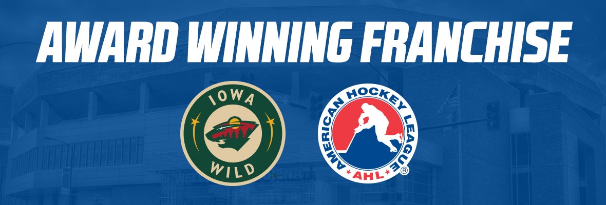 IOWA WILD EARNS TWO AHL TEAM BUSINESS AWARDS