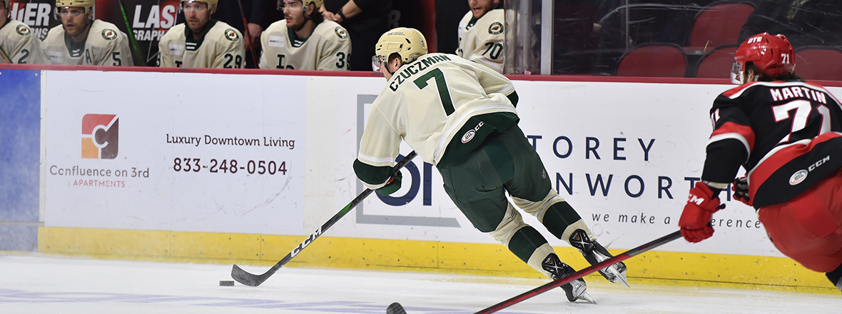 WILD FALL TO GRIFFINS IN OVERTIME, 4-3