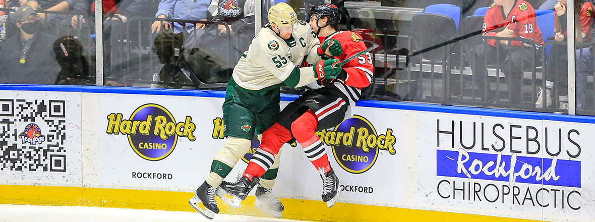 WILD FALL TO ICEHOGS IN A SHOOTOUT, 3-2