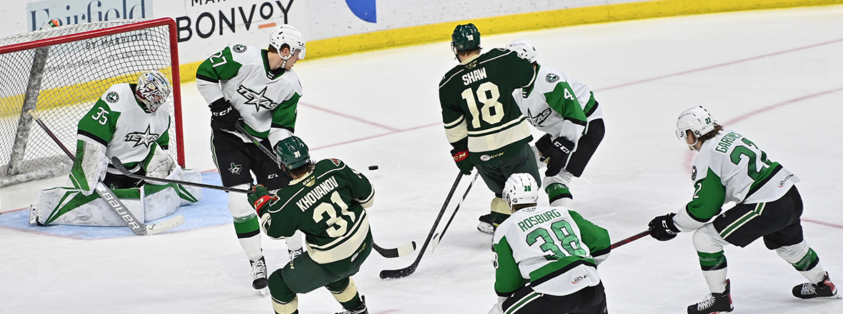 WILD DROP CLOSE CONTEST TO STARS, 2-1