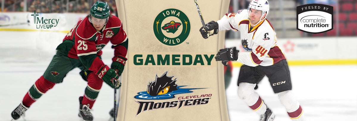 GAME PREVIEW – IOWA WILD AT CLEVELAND MONSTERS 1.27.18