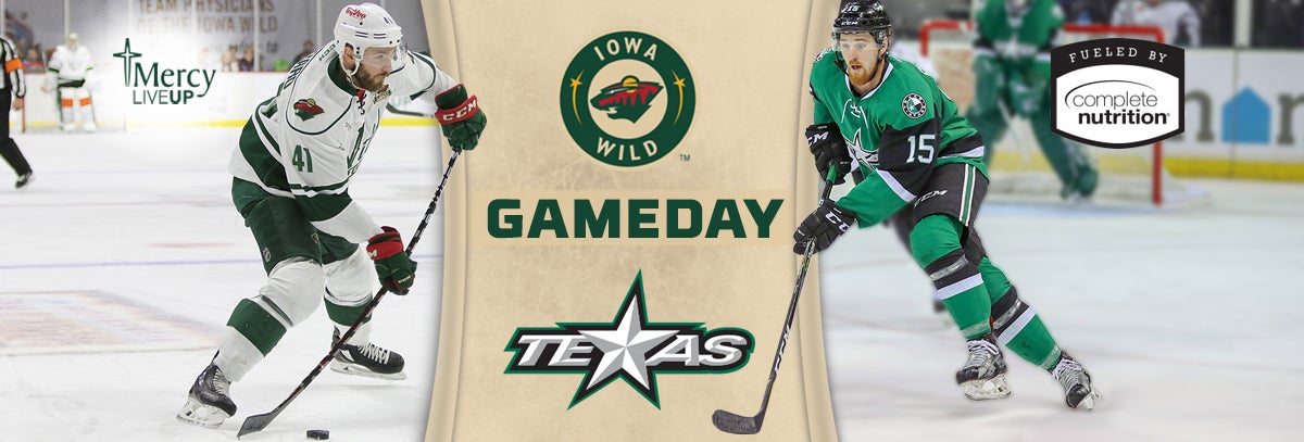 GAME PREVIEW – IOWA WILD VS. TEXAS STARS 2.19.18