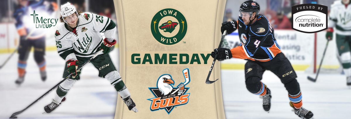 GAME PREVIEW – IOWA WILD AT SAN DIEGO GULLS 2.6.18