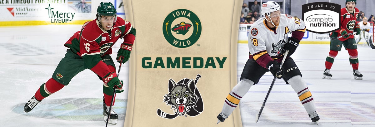 GAME PREVIEW – IOWA WILD AT CHICAGO WOLVES 3.28.18