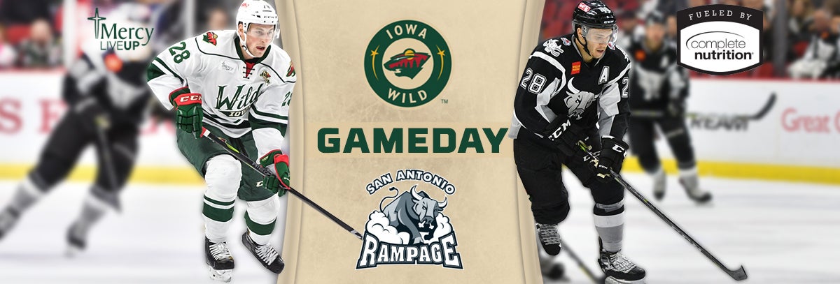 GAME PREVIEW – IOWA WILD AT SAN ANTONIO RAMPAGE 3.9.18