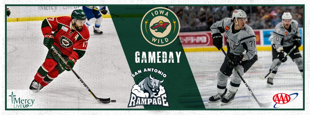 GAME PREVIEW – IOWA WILD VS. SAN ANTONIO RAMPAGE