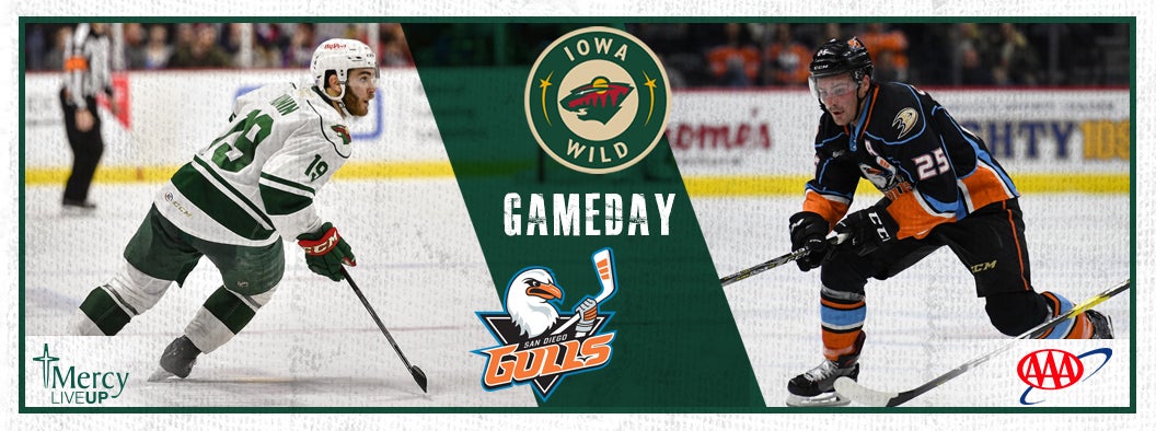 GAME PREVIEW – IOWA WILD VS. SAN DIEGO GULLS