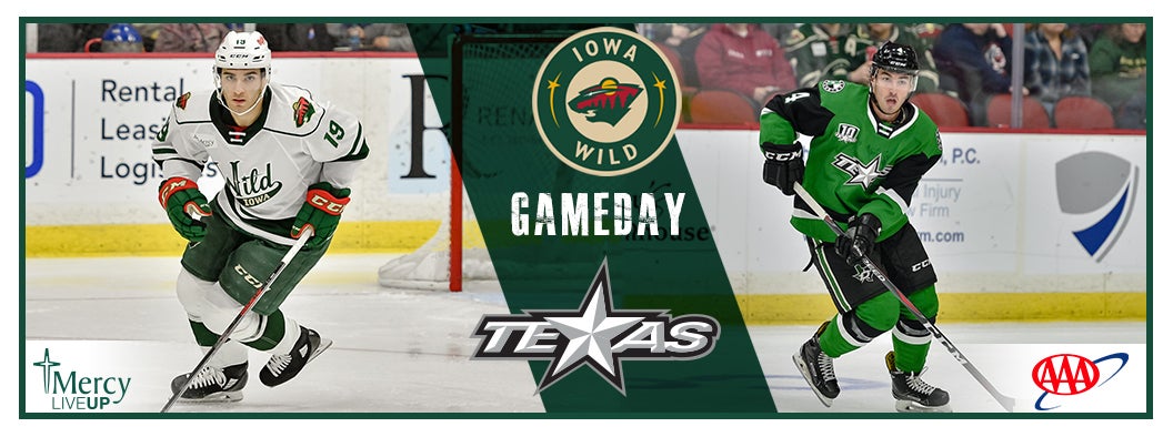 GAME PREVIEW – IOWA WILD VS. TEXAS STARS 10.19.18