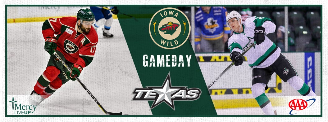 GAME PREVIEW – IOWA WILD VS. TEXAS STARS