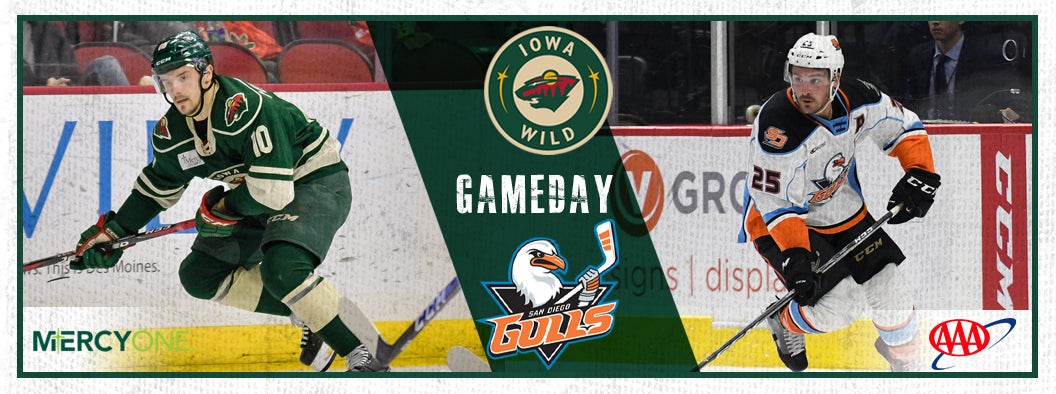 GAME PREVIEW – IOWA WILD VS. SAN DIEGO GULLS