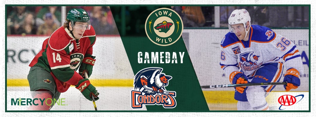 GAME PREVIEW – IOWA WILD VS. BAKERSFIELD CONDORS