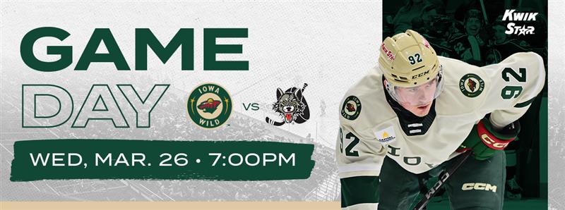 GAME PREVIEW: IOWA WILD VS. CHICAGO WOLVES 