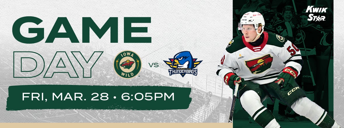 GAME PREVIEW: IOWA WILD AT SPRINGFIELD THUNDERBIRDS