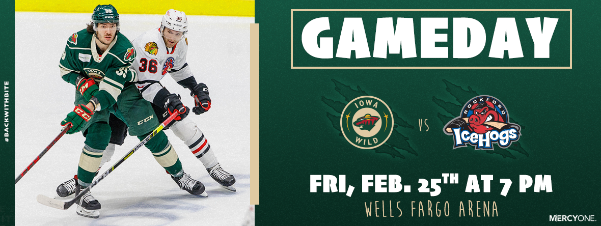 GAMEDAY PREVIEW - IOWA WILD VS ROCKFORD ICEHOGS