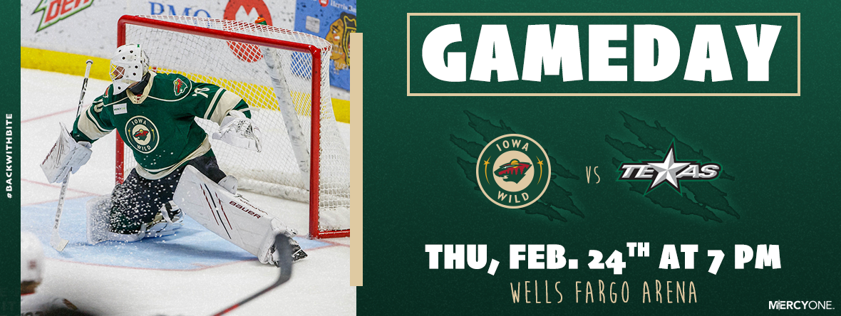 GAMEDAY PREVIEW - IOWA WILD VS TEXAS STARS