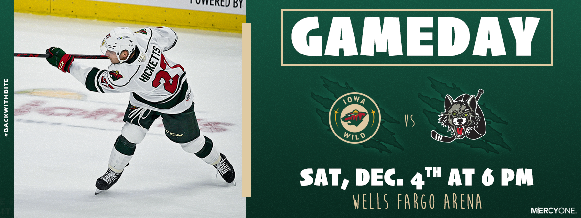 GAMEDAY PREVIEW - IOWA WILD VS CHICAGO WOLVES