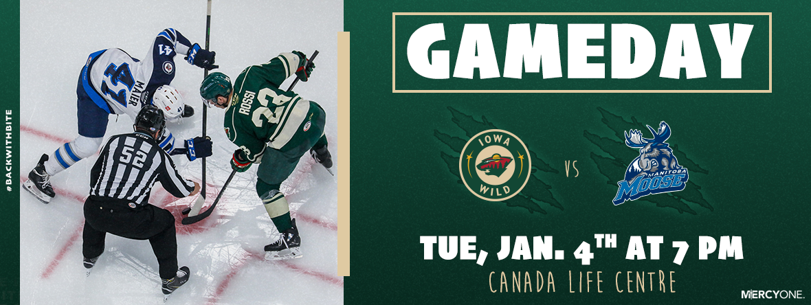 GAMEDAY PREVIEW - IOWA WILD AT MANITOBA MOOSE