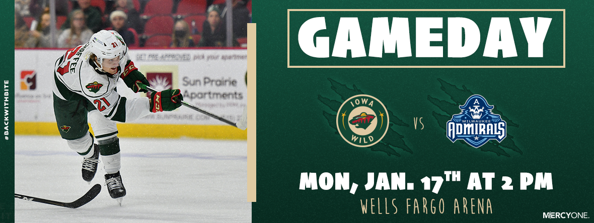 GAMEDAY PREVIEW - IOWA WILD VS MILWAUKEE ADMIRALS