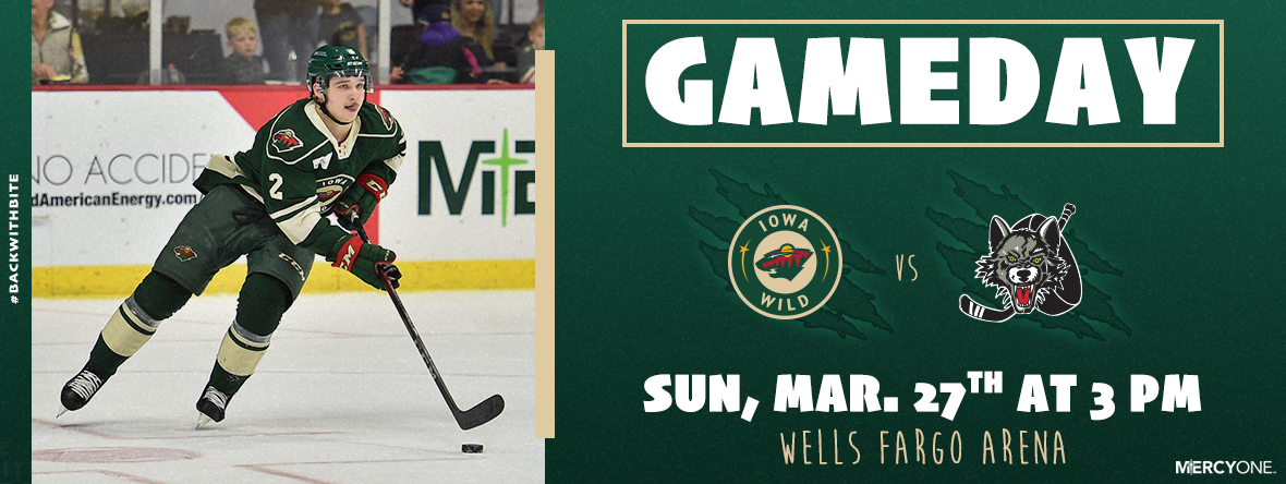 GAMEDAY PREVIEW - IOWA WILD VS CHICAGO WOLVES