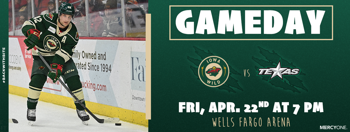 GAMEDAY PREVIEW - IOWA WILD VS TEXAS STARS