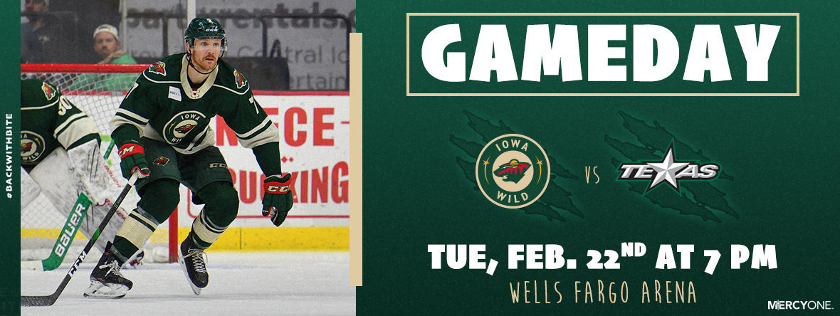 GAMEDAY PREVIEW - IOWA WILD VS TEXAS STARS