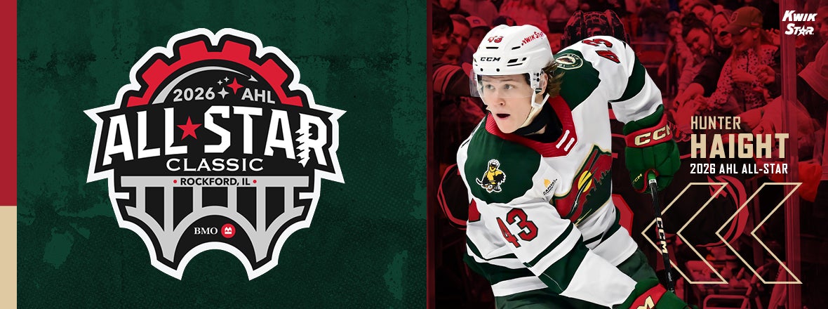 HUNTER HAIGHT NAMED TO 2026 AHL ALL-STAR CLASSIC