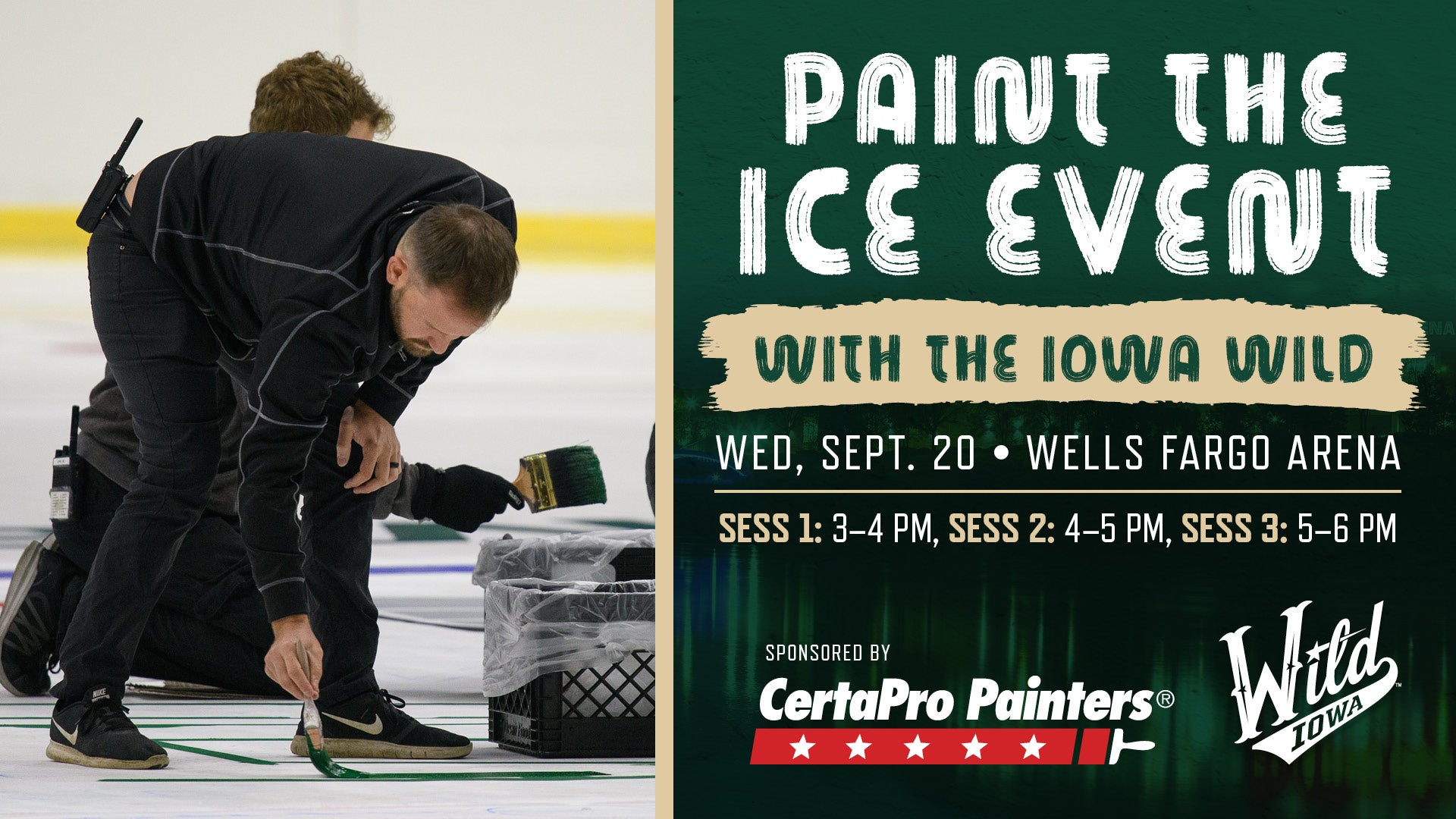 Paint the Ice Preseason Event Iowa Wild