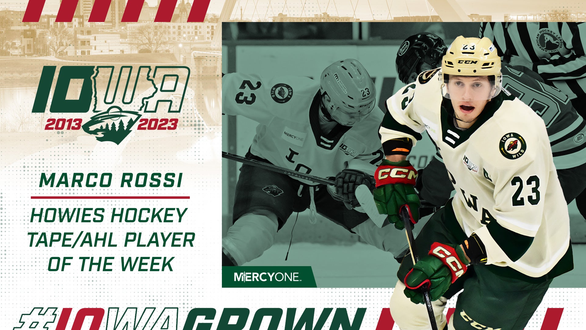 MARCO ROSSI NAMED AHL PLAYER OF THE WEEK