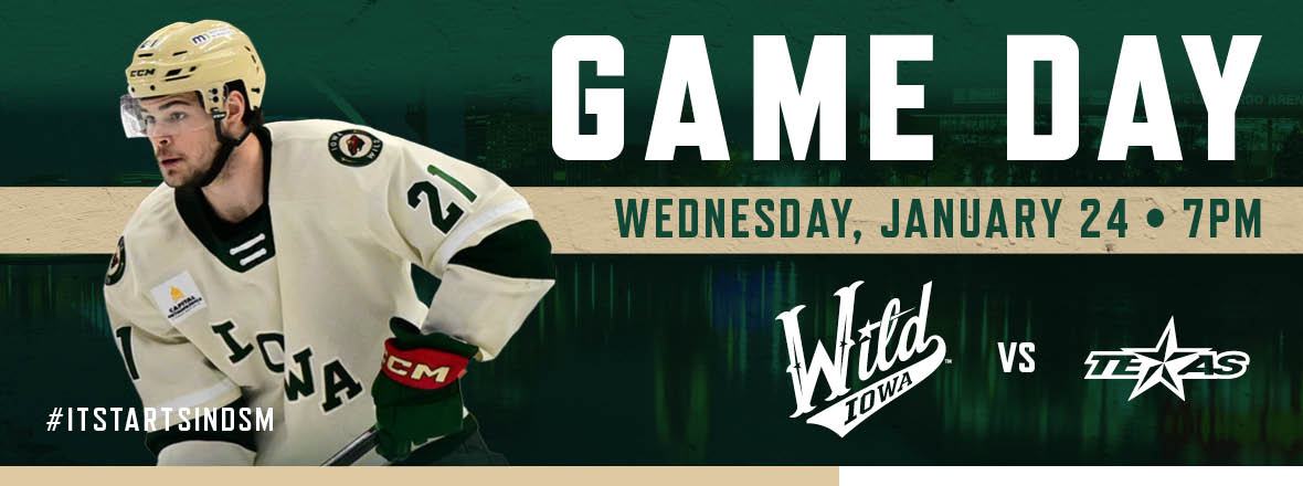 GAME PREVIEW: IOWA WILD VS. TEXAS STARS