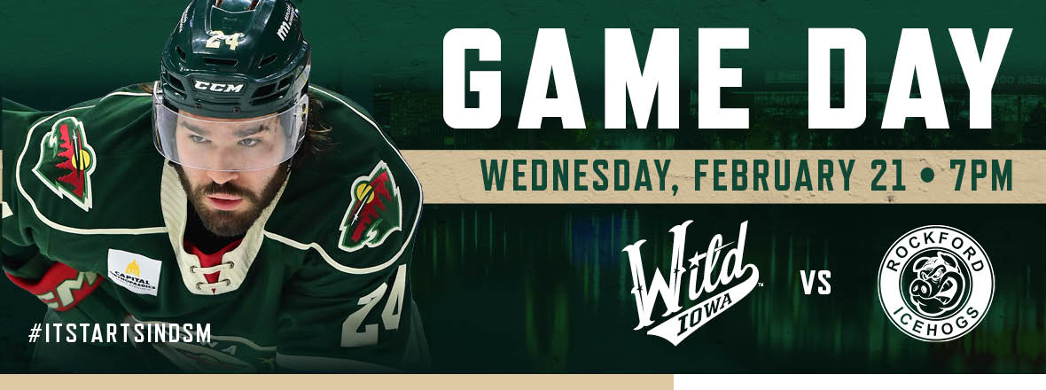 GAME PREVIEW: IOWA WILD VS. ROCKFORD ICEHOGS 