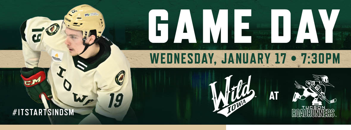 GAME PREVIEW: IOWA WILD AT TUCSON ROADRUNNERS