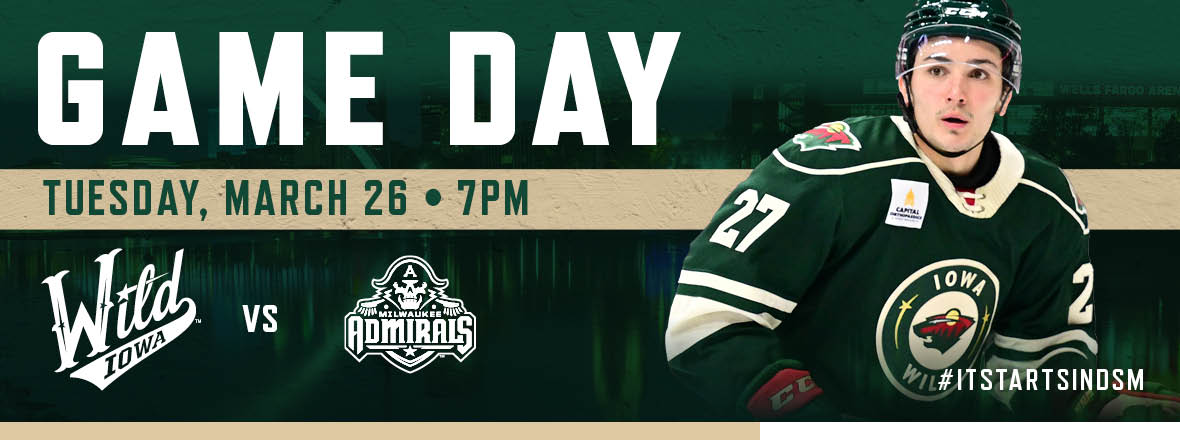 GAME PREVIEW: IOWA WILD VS. MILWAUKEE ADMIRALS