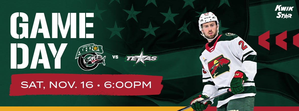 GAME PREVIEW: IOWA WILD VS. TEXAS STARS