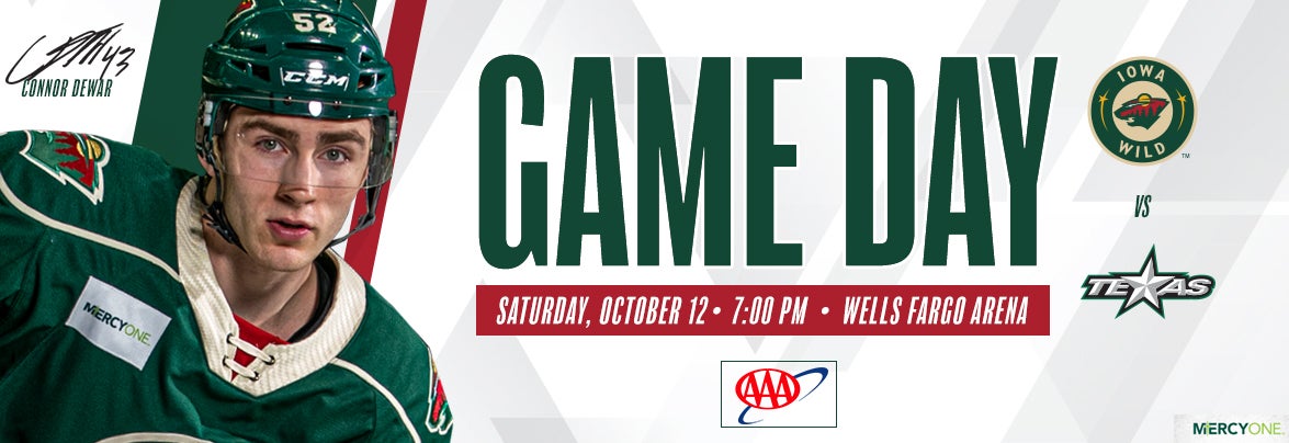 GAME PREVIEW – IOWA WILD VS. TEXAS STARS