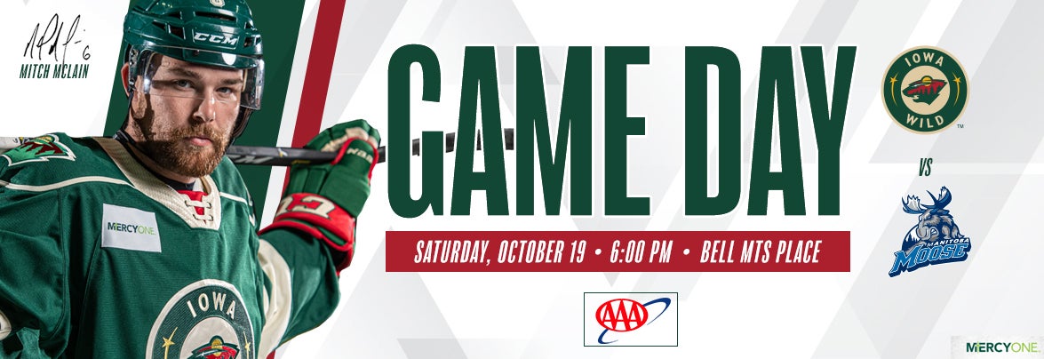 GAME PREVIEW - IOWA WILD AT MANITOBA MOOSE