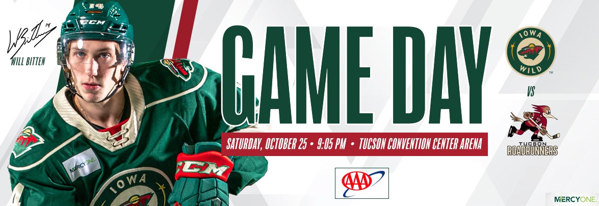 GAME PREVIEW – IOWA WILD AT TUCSON ROADRUNNERS