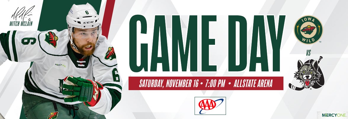 GAME PREVIEW – IOWA WILD AT CHICAGO WOLVES