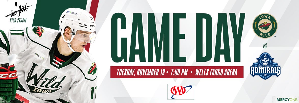 GAME PREVIEW – IOWA WILD VS. MILWAUKEE ADMIRALS