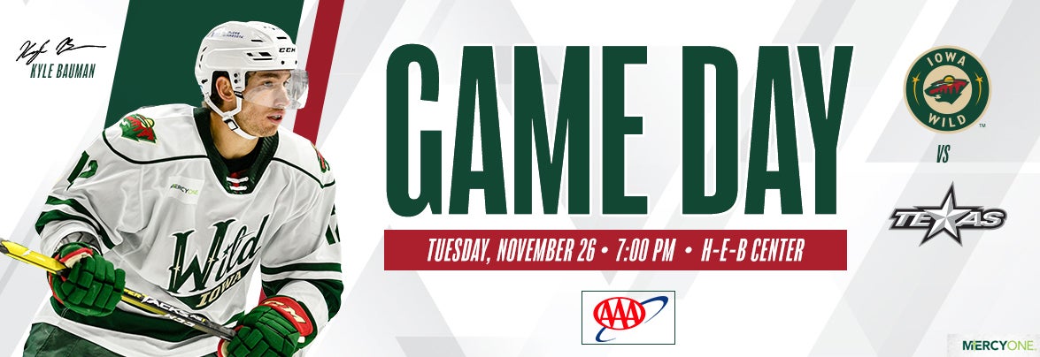 GAME PREVIEW – IOWA WILD AT TEXAS STARS