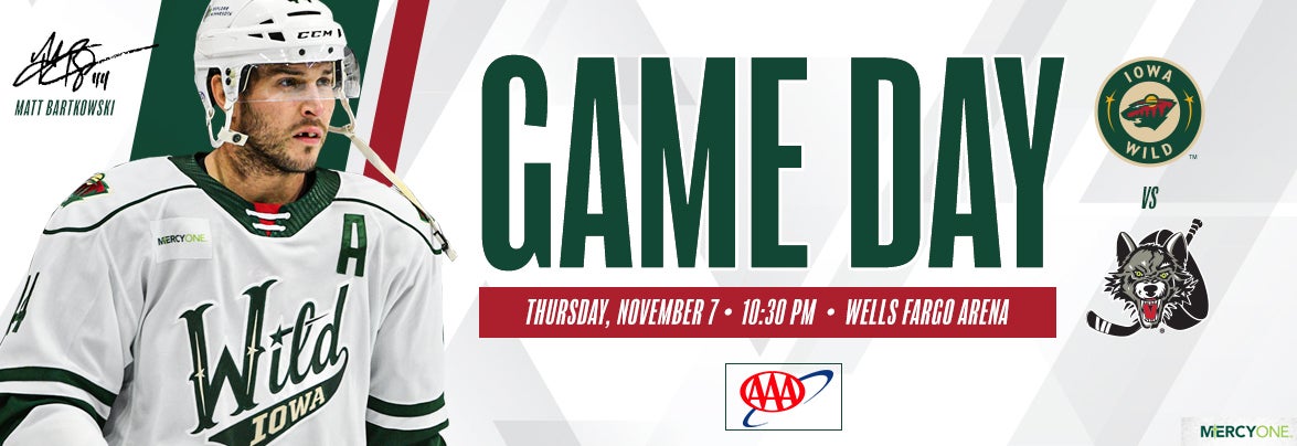 GAME PREVIEW – IOWA WILD VS. CHICAGO WOLVES