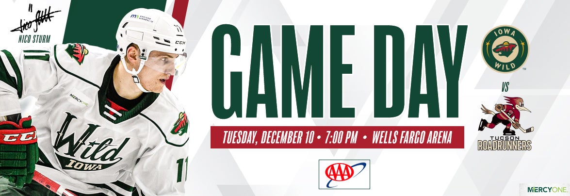 GAME PREVIEW – IOWA WILD VS. TUCSON ROADRUNNERS