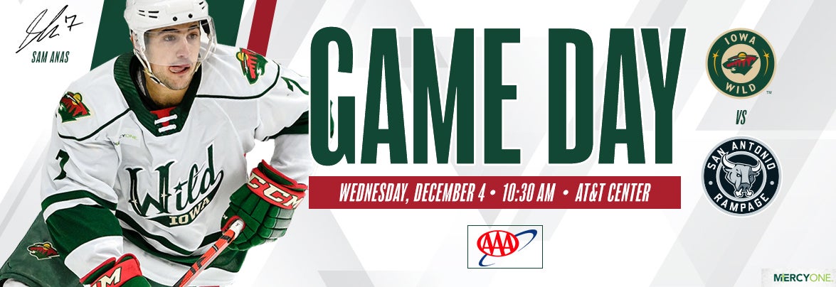 GAME PREVIEW – IOWA WILD AT SAN ANTONIO RAMPAGE