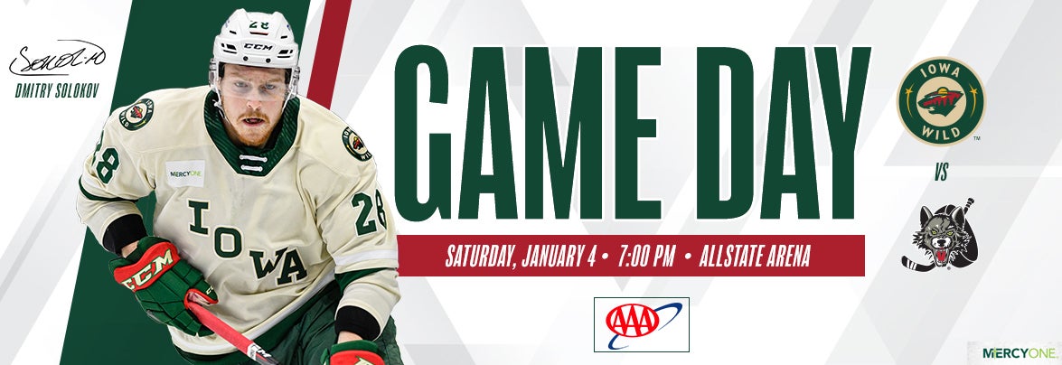 GAME PREVIEW – IOWA WILD AT CHICAGO WOLVES