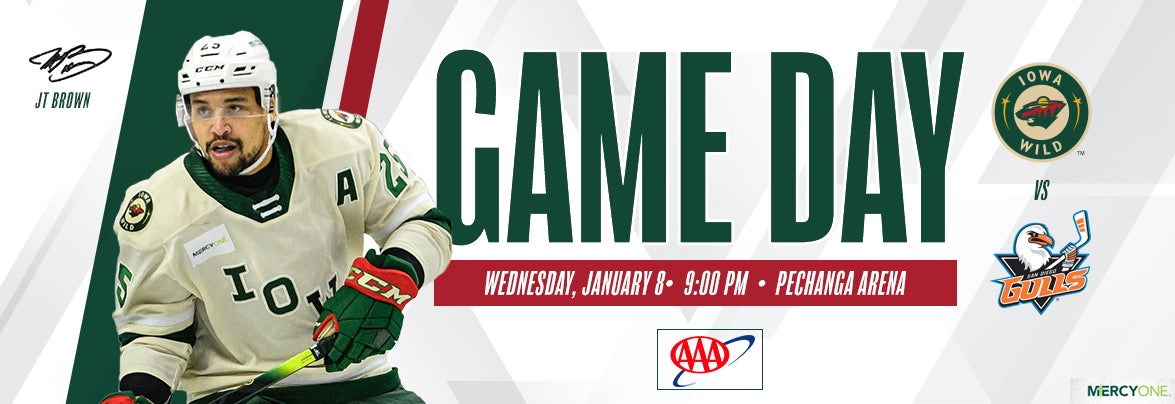 GAME PREVIEW – IOWA WILD AT SAN DIEGO GULLS