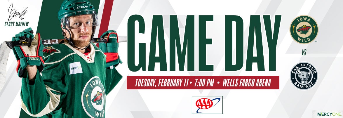 GAME PREVIEW – IOWA WILD VS. SAN ANTONIO RAMPAGE