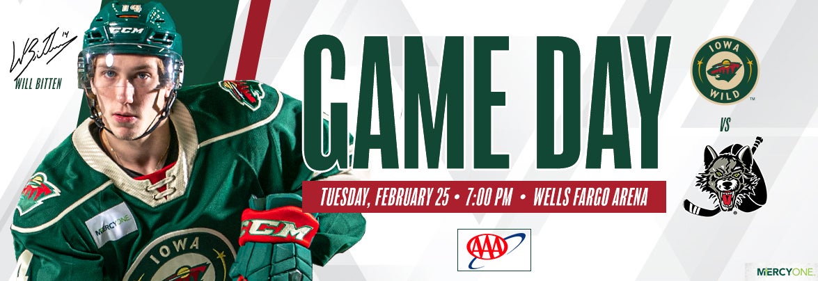 GAME PREVIEW – IOWA WILD VS. CHICAGO WOLVES