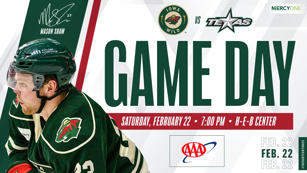 GAME PREVIEW – IOWA WILD AT TEXAS STARS